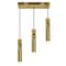 Cwi Lighting Chime LED Island/Pool Table Chandelier With Brass Finish 1225P20-3-625 - alternate 7